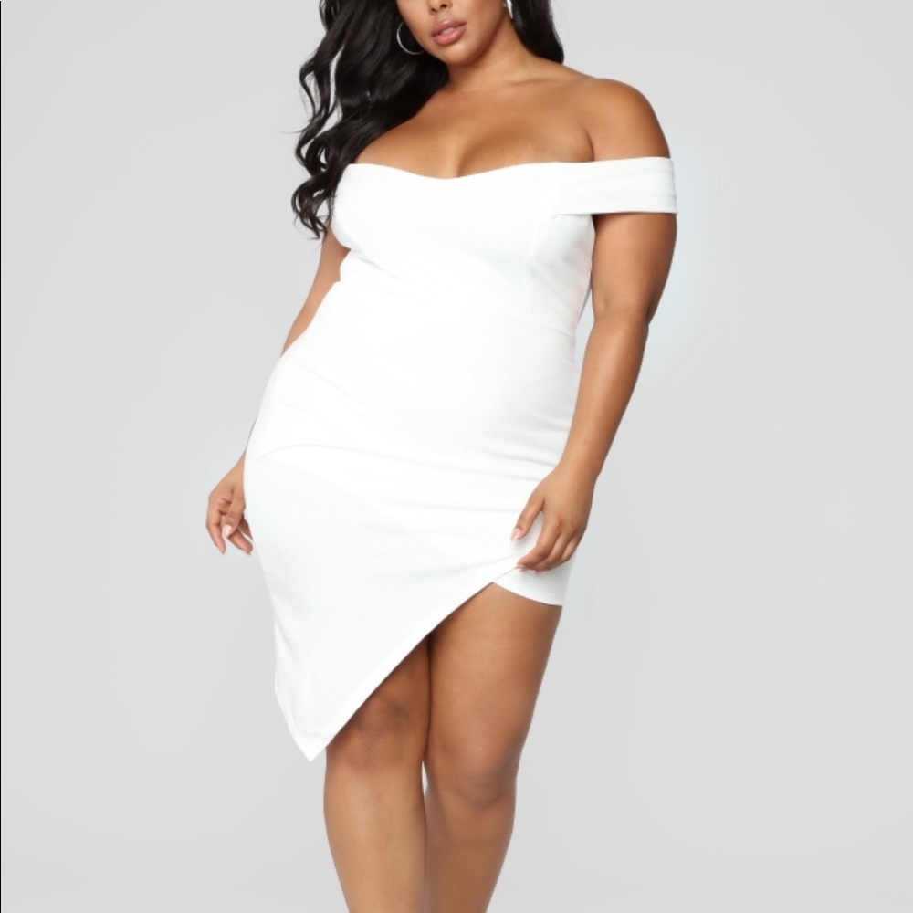 Off shoulder cocktail dress